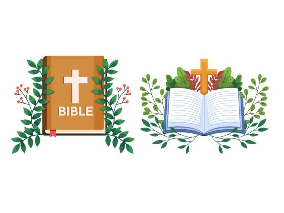 Bible Adorned with Floral Element: A Graphics and Illustrations Review