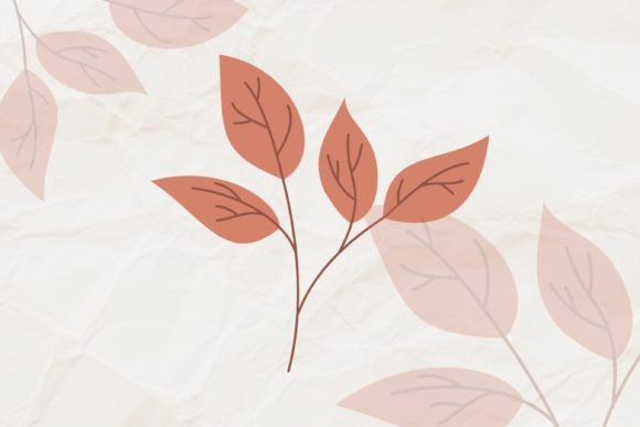 Boho Floral Vector, Leaf Sublimation SVG for Graphics & Illustrations