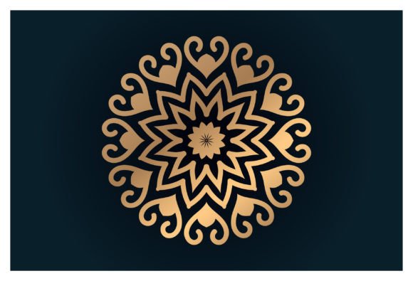 Cute Floral Round Ornament Graphics and Illustrations Review