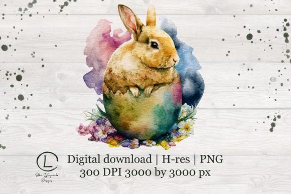Easter Bunny Spring Floral Watercolor Review