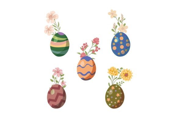 Easter Floral Frame Graphics and Illustrations Review