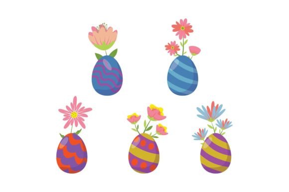 Easter Floral Happy Graphics and Illustrations Review
