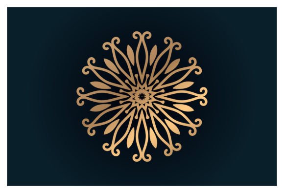 Floral Flower Pattern Gold Color Royal Graphics and Illustrations Review