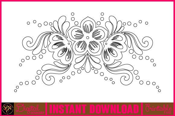 Floral Line Art Flower SVG Elements 36 Review