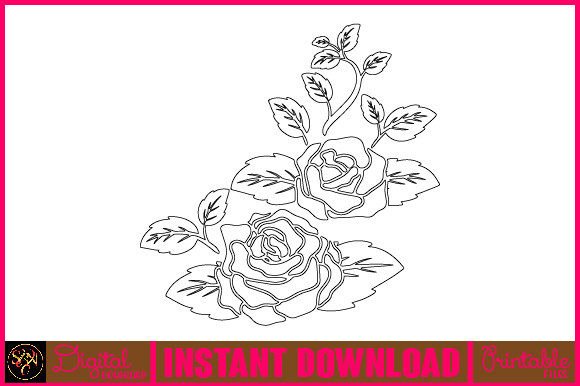Floral Line Art Flower SVG Elements 67 Review