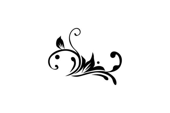 Floral Ornate Decorative Vintage Design Graphics for Illustrations