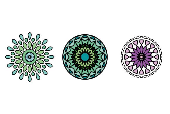Mandala Illustration Floral Circle Graphics