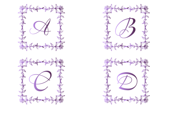 Monogram Elegant Floral Frame Graphics and Freebies Review