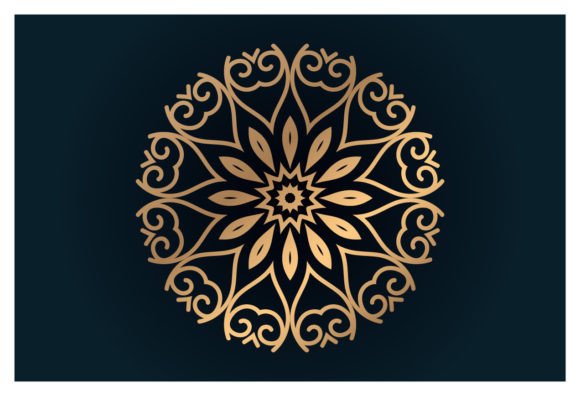 Pattern with Abstract Floral Round: Graphics & Illustrations for Branding