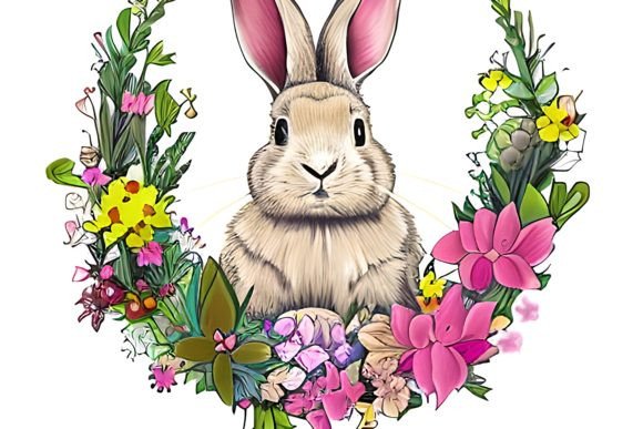Watercolor Floral Bunny Wreath 11: A Practical Review for Graphics and Illustrations